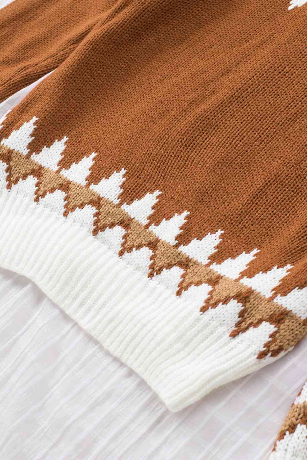 Mock Neck Long Sleeve Sweater