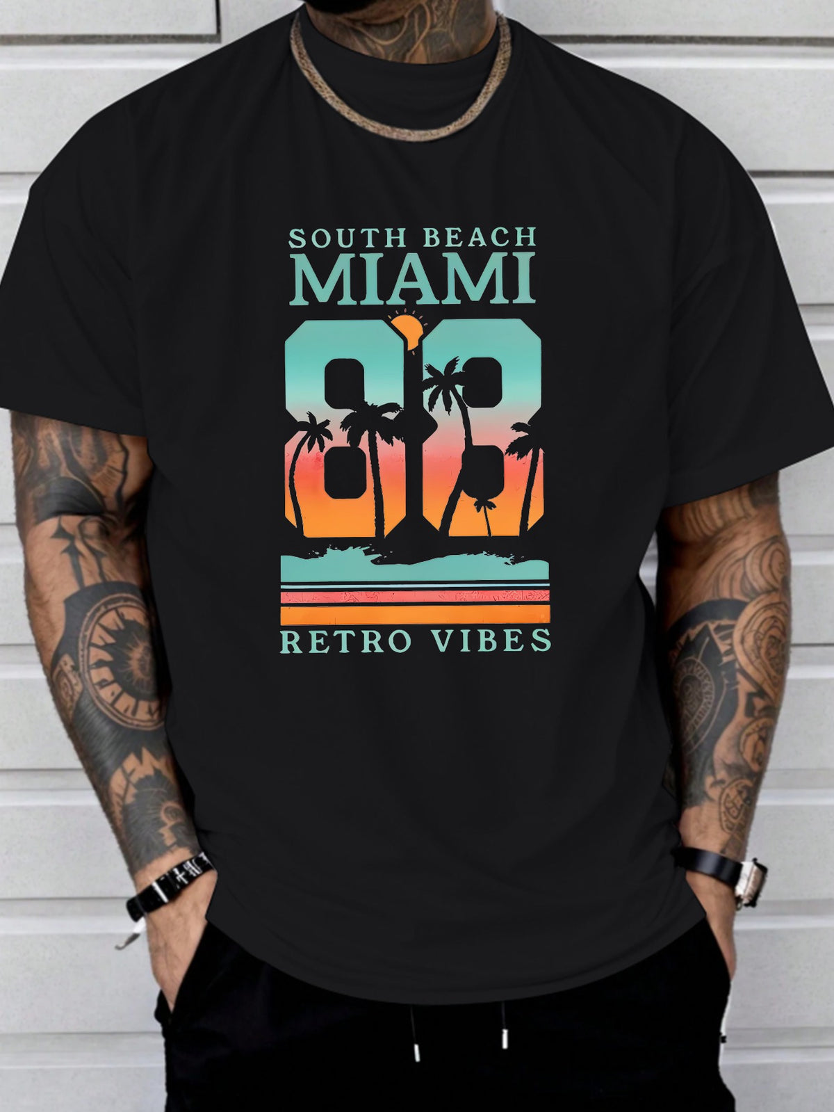 Men's Miami South Beach Retro T-Shirt