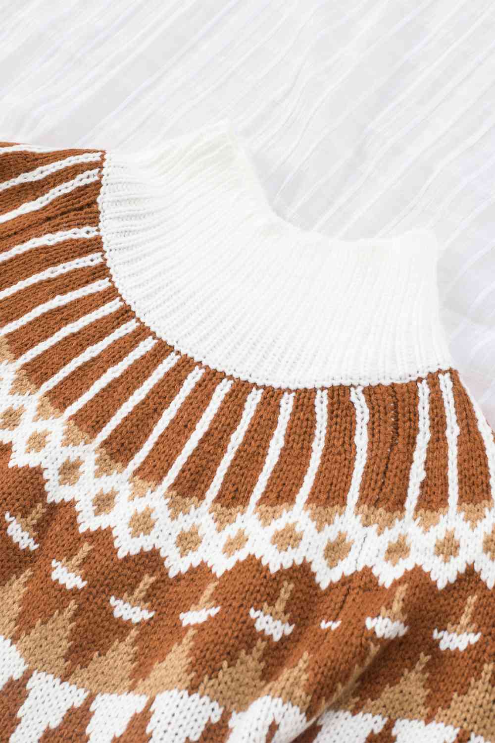 Mock Neck Long Sleeve Sweater